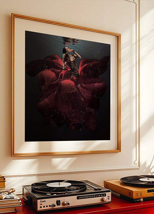 Die Dame in Rot Poster