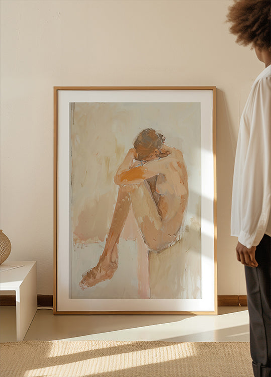 Poster Frau im Badezimmer