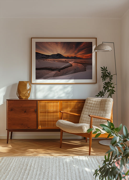 Goldener Sonnenuntergang