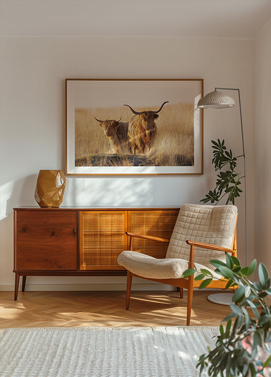 Junges und altes Highlander-Poster