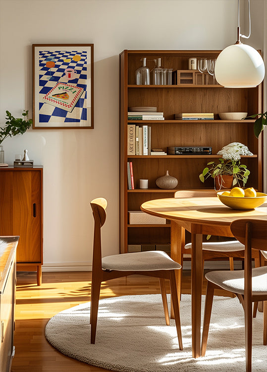 Das italienische Menüplakat