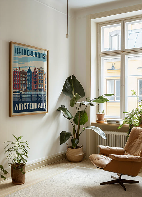 Amsterdam Reisedruck Poster