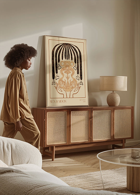 Gefäßsammlung: Sonne- und Mondplakat