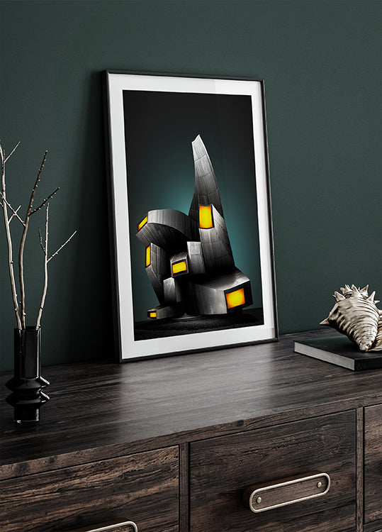 Poster mit seltsamen Formen