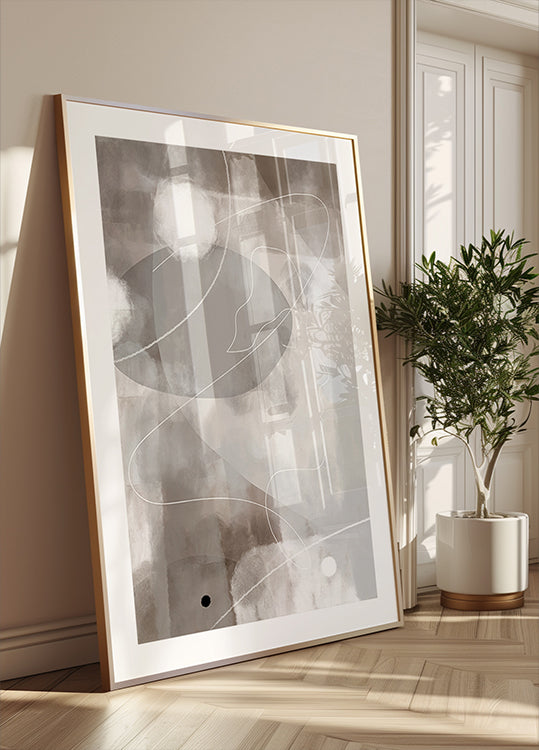 Abstraktes Profilplakat