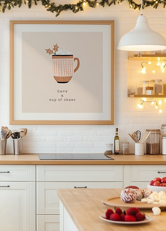 Trinken Sie eine Tasse Jubelplakat