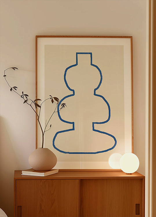 Abstraktes Silhouette-Poster