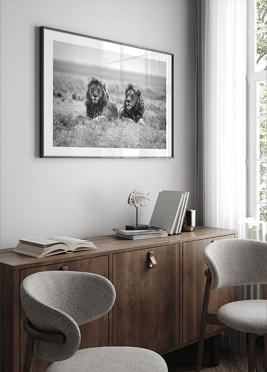 Poster mit zwei Königen