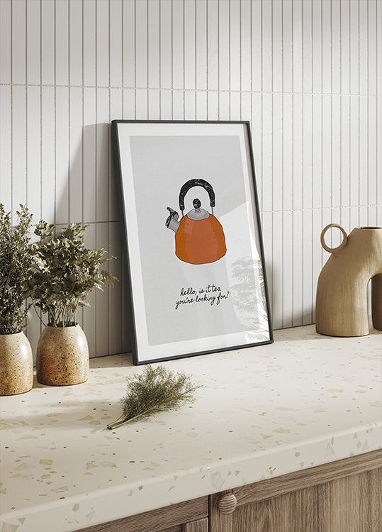 Hallo ist es Tee-Poster