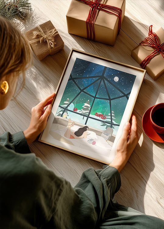 Poster Lappland, Finnland