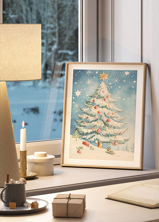 Poster „Weihnachtsbaum Nr. 1“.