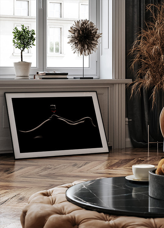 Bodyscape: Poster zur Weinprobe