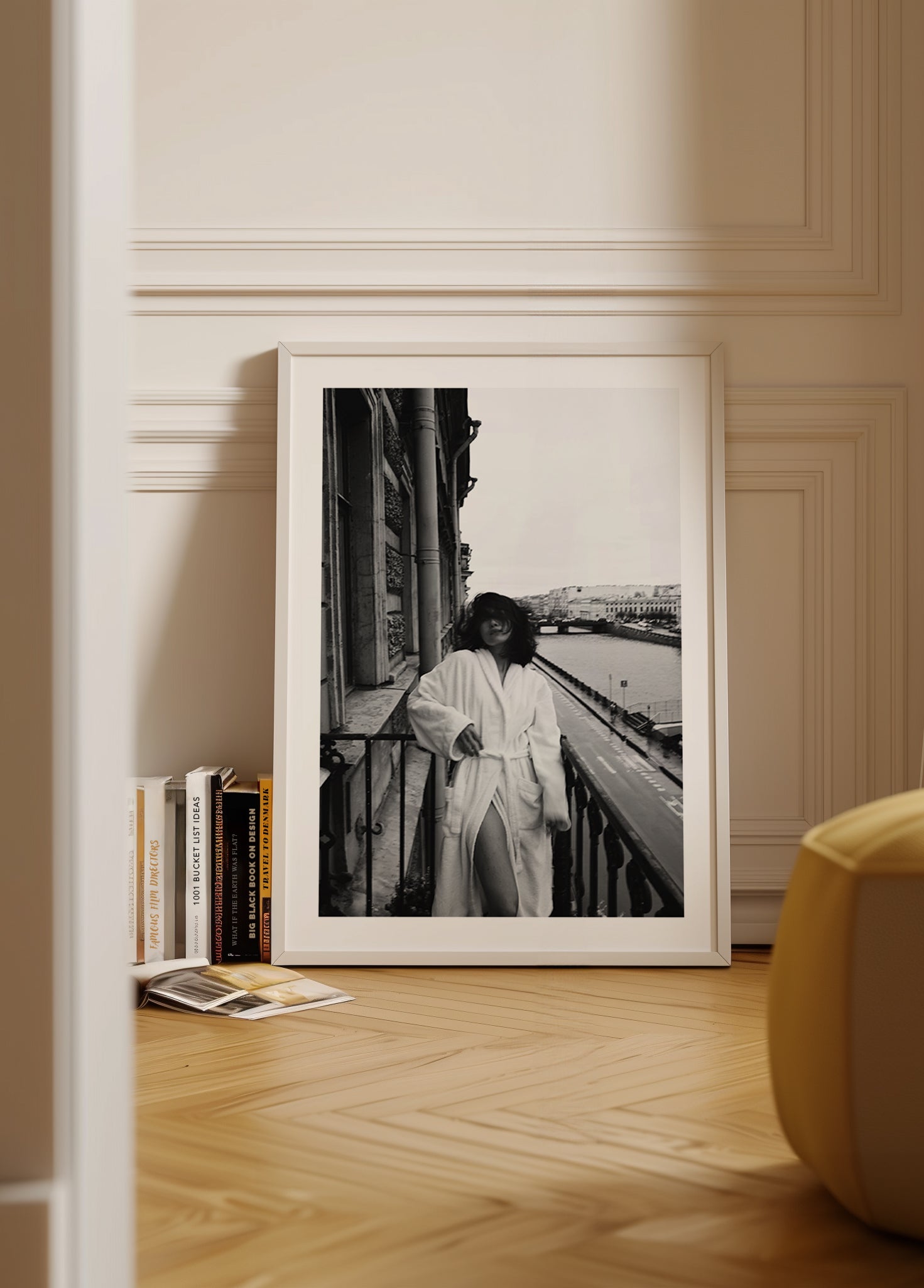 Poster „Morgen auf dem Balkon“.