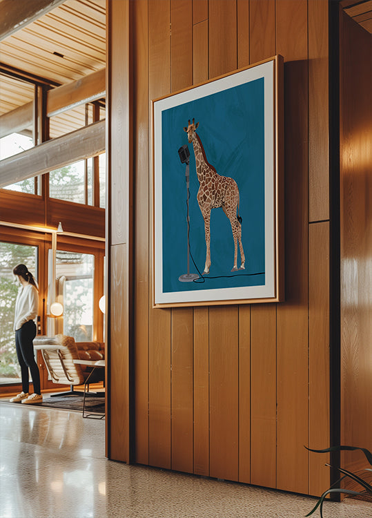 Giraffenmikrofon Pink 2 01 Poster