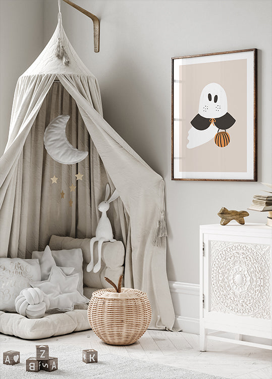 Niedliches Geisterposter