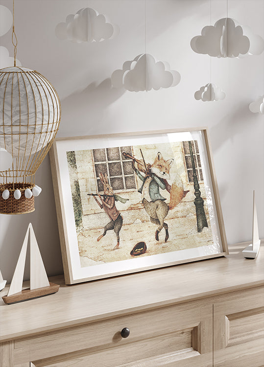 Straßenmusikanten-Plakat