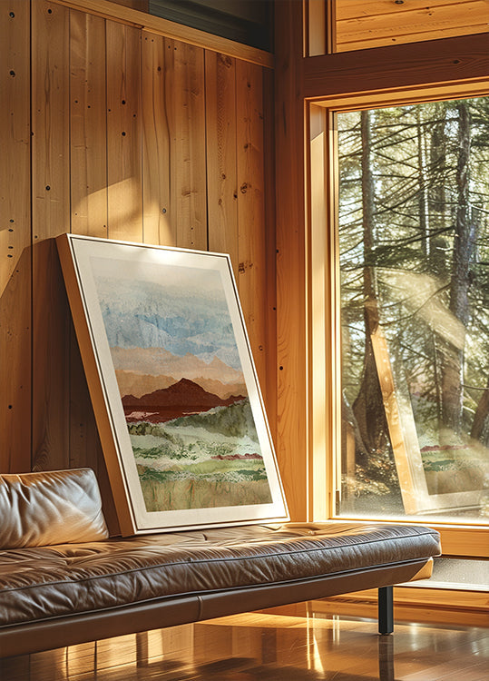 Plateau Mirage-Porträt-Poster