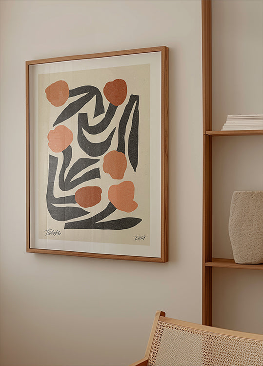 Modernes Blumen-03-Poster