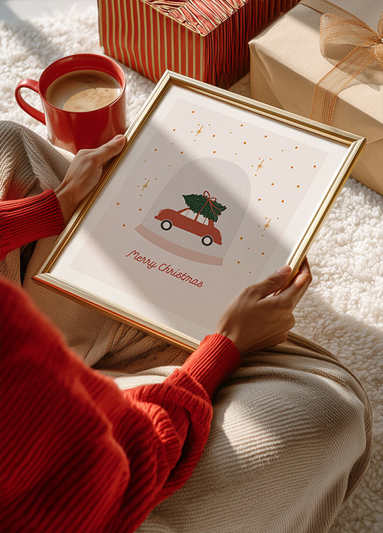 Frohe Weihnachten-Plakat