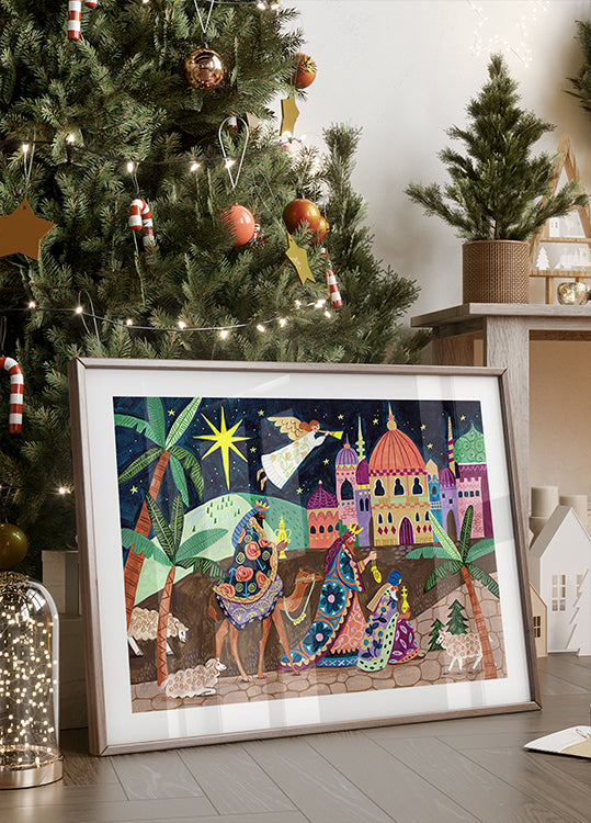 Drei weise Männer und ein Engel Poster