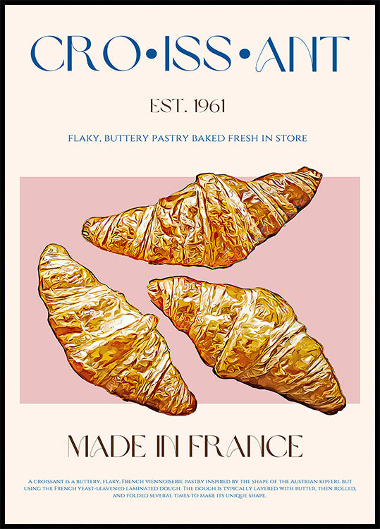 Flaky French Delight  Plakat - Posterbox