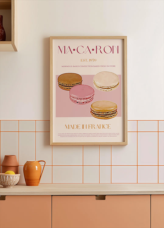French Macaron Delight Plakat - Posterbox