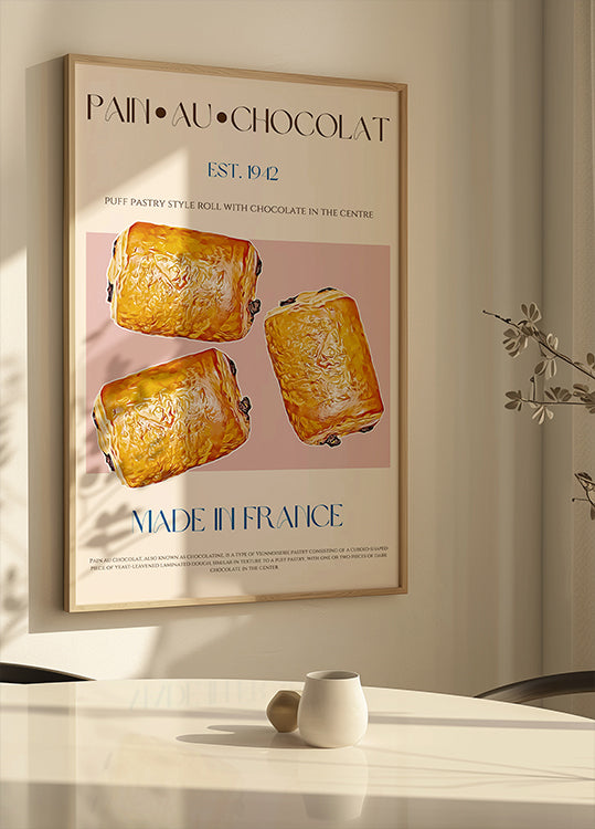 Pain Au Chocolat Delight Plakat - Posterbox