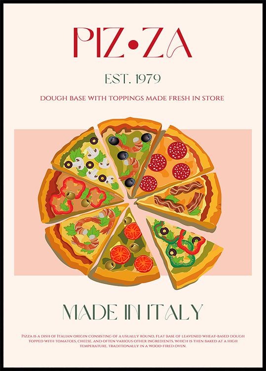 Slices of Italy Plakat - Posterbox