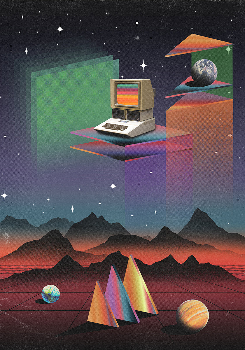 80s CRT Computer - Posterbox