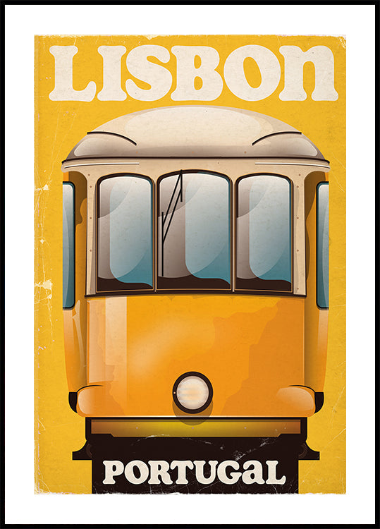 Lisbon Portugal Vintage Travel Poster Plakat - Posterbox