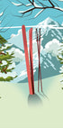 Mountain Top Skiing Plakat - Posterbox