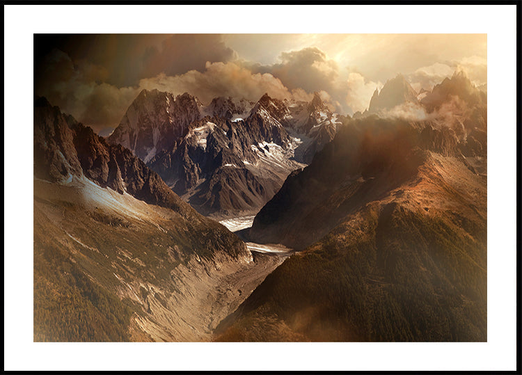 Mont Blanc Massiv Plakat - Posterbox