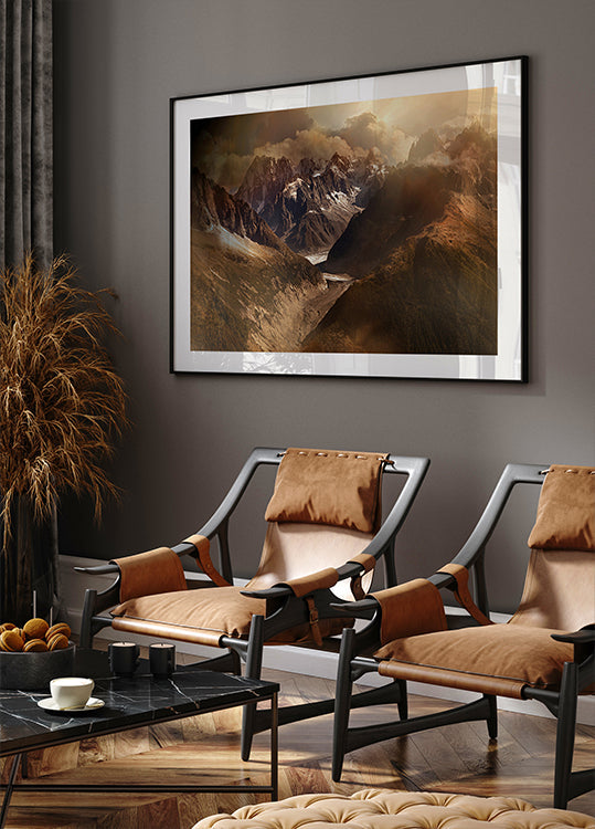 Mont Blanc Massiv Plakat - Posterbox