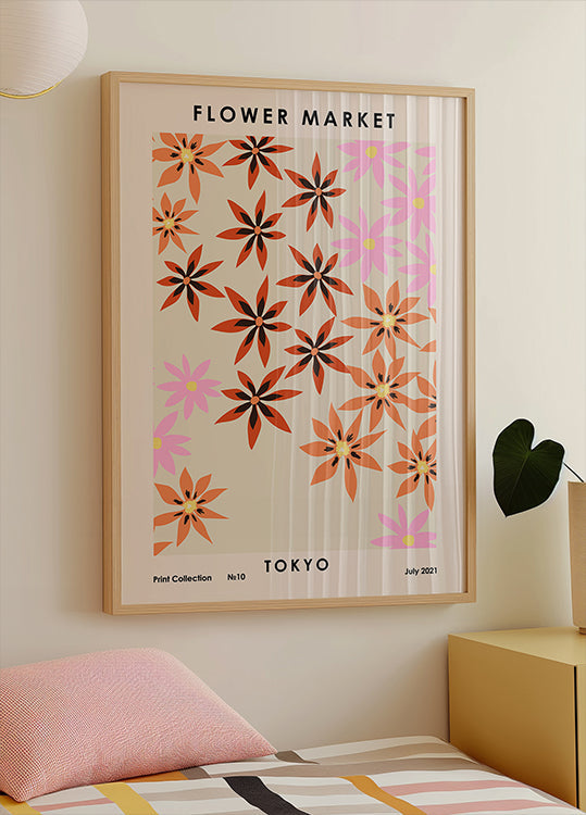 Flower Market Tokyo Plakat - Posterbox