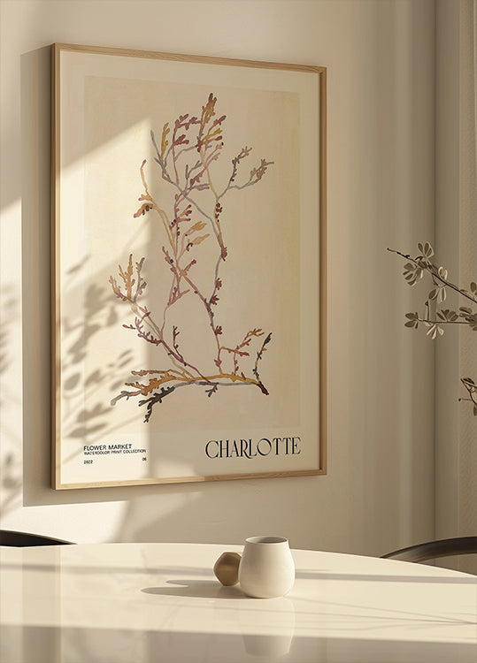 Watercolor print collection. Flower market - Charlotte - Posterbox