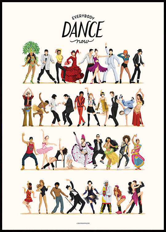 Everybody Dance Now Plakat - Posterbox