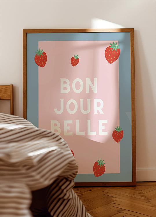 Bon Jour Belle Plakat - Posterbox