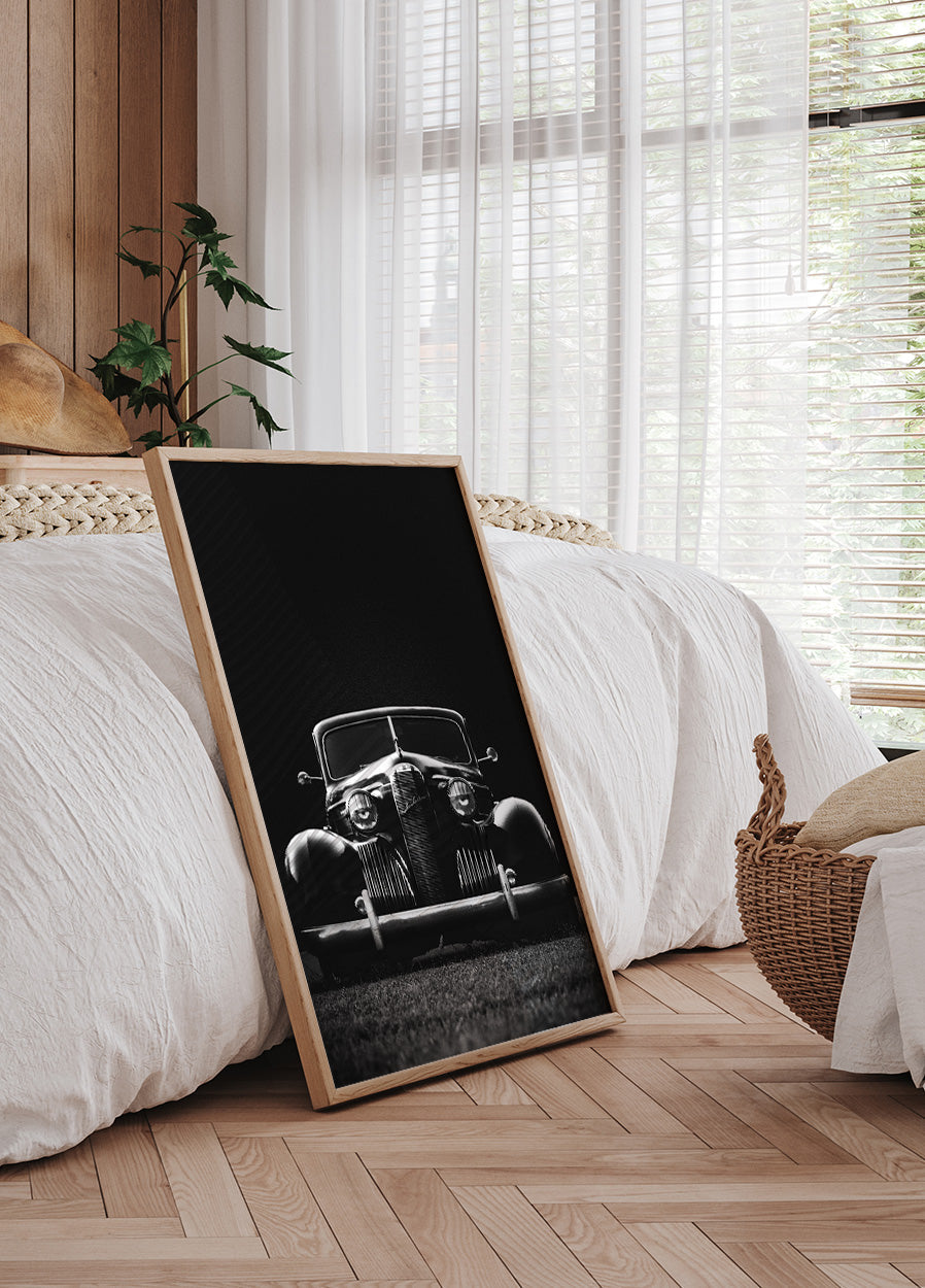 Altes schwarzes Auto-Poster - Posterbox.dk