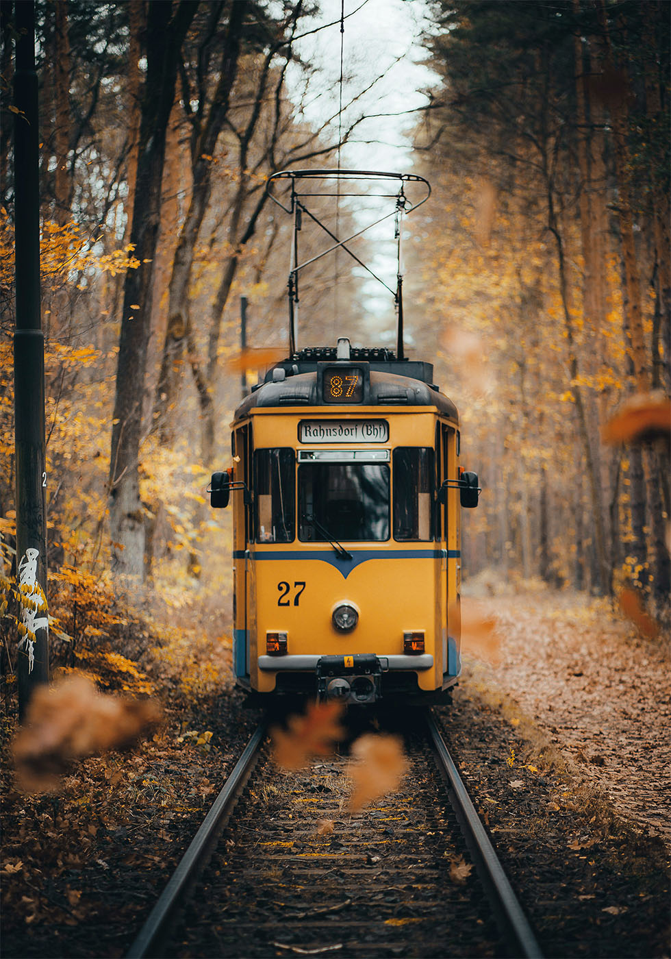 Poster „Alter gelber Zug“ - Posterbox.dk