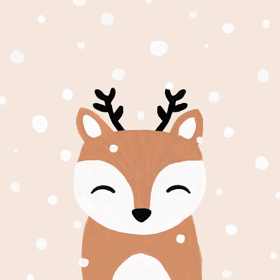 Snow & Deer Plakat - Posterbox