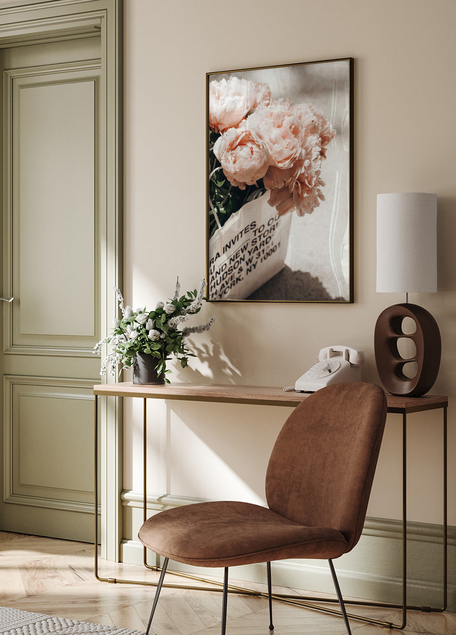 Paket mit Pfingstrosen Poster - Posterbox.dk