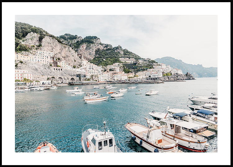 Amalfi coast with boats #2 Plakat - Posterbox