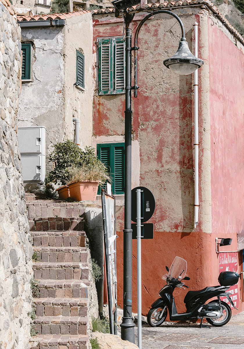 Street scene Scilla, Italy - Posterbox