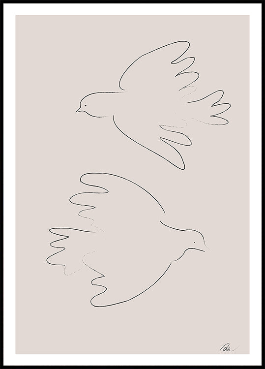 Two Doves - Posterbox