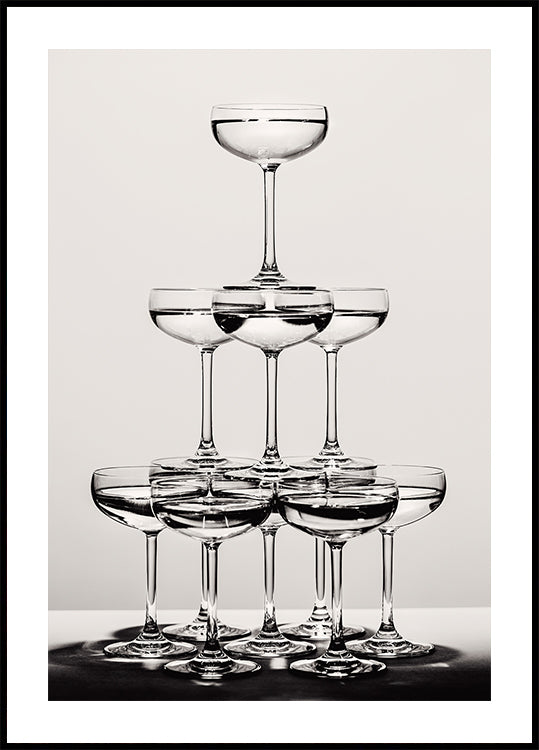 Champagne tower_6 Plakat - Posterbox