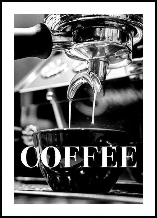 Coffee Text Plakat - Posterbox