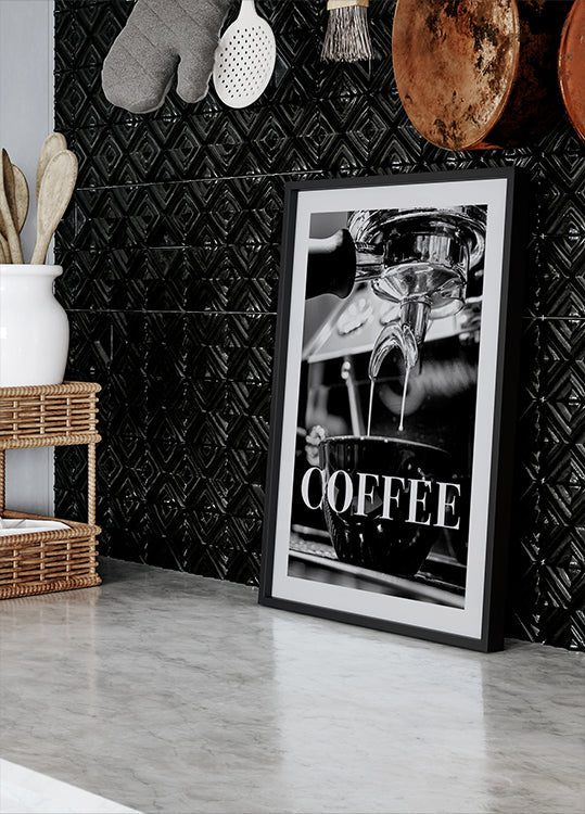 Coffee Text Plakat - Posterbox