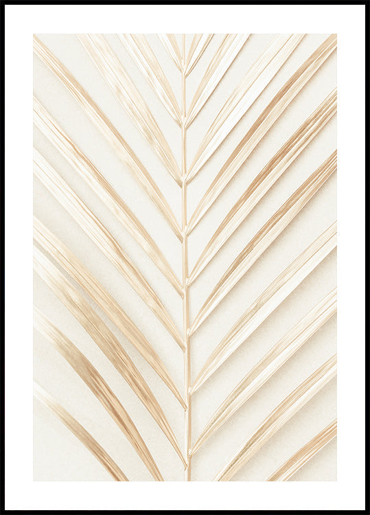Golden Palm Leaf Plakat - Posterbox