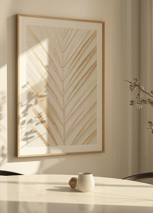 Golden Palm Leaf Plakat - Posterbox