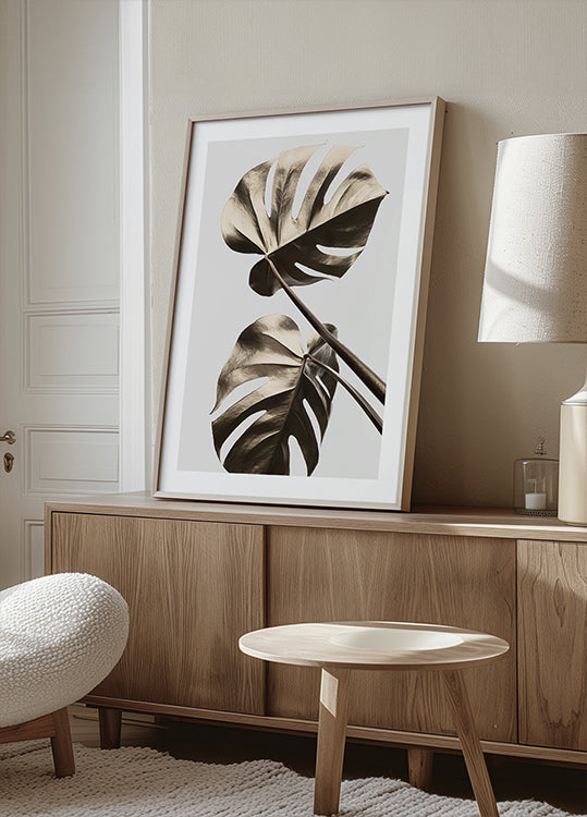 Monstera Gold 08 Plakat - Posterbox